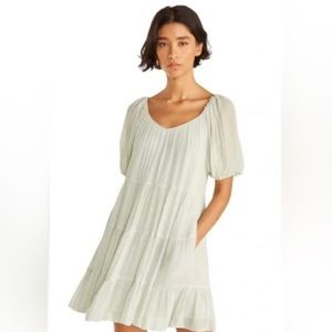 Rebecca Taylor ( NWT) PUFF-SLEEVE
TIERED DRESS